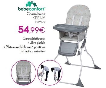 Promoties Chaise haute keeny - Bébéconfort - Geldig van 01/01/2022 tot 31/12/2022 bij Cora
