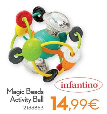 Promotions Magic beads activity ball - Infantino - Valide de 01/01/2022 à 31/12/2022 chez Cora