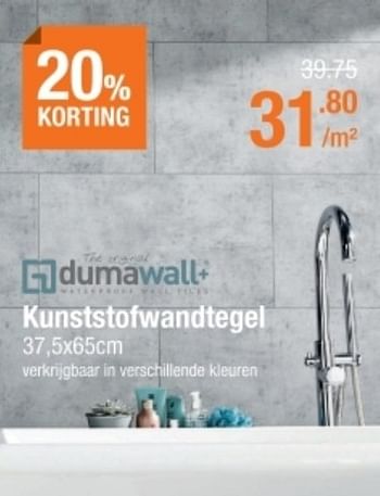 Promoties Kunststofwandtegel - Dumawall - Geldig van 06/01/2022 tot 02/02/2022 bij Cevo Market
