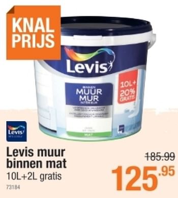 Promoties Levis muur binnen mat - Levis - Geldig van 06/01/2022 tot 02/02/2022 bij Cevo Market