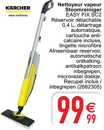 Promo Balai vapeur kärcher chez Cora