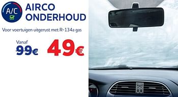 Promotions Airco onderhoud voor voertuigen uitgerust met r-134a gas - Produit maison - Auto 5  - Valide de 07/01/2022 à 08/03/2022 chez Auto 5