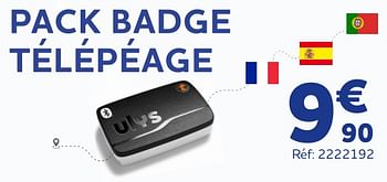 Promotions Pack badge télépéage - Produit maison - Auto 5  - Valide de 07/01/2022 à 08/03/2022 chez Auto 5