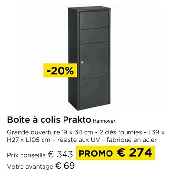 Promotions Boîte à colis prakto hannover - Prakto - Valide de 03/01/2022 à 31/01/2022 chez Molecule