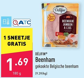 Promoties Beenham - Delifin - Geldig van 21/01/2022 tot 28/01/2022 bij Aldi