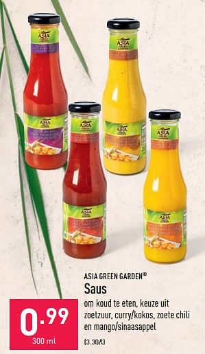 Promoties Saus - Asia Green Garden - Geldig van 19/01/2022 tot 28/01/2022 bij Aldi
