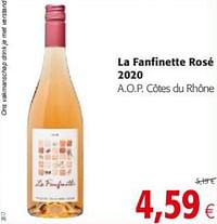 La fanfinette rosé 2020 a.o.p. côtes du rhône-Rosé wijnen
