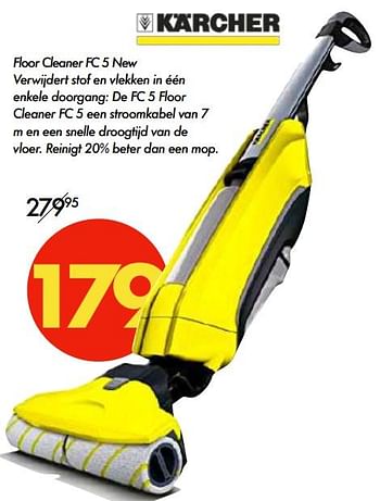 Promoties Kärcher floor cleaner fc 5 - Kärcher - Geldig van 11/01/2022 tot 23/01/2022 bij Dip & Da