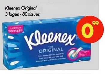 Promoties Kleenex original - Kleenex - Geldig van 11/01/2022 tot 23/01/2022 bij Dip & Da