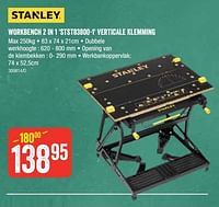 Stanley workbench 2 in 1 stst83800-1 verticale klemming-Stanley