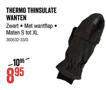 Promoties Thermo thinsulate wanten - Heat Keeper - Geldig van 06/01/2022 tot 23/01/2022 bij HandyHome