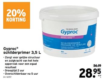 Promoties Gyproc schilderprimer - Gyproc - Geldig van 19/01/2022 tot 01/02/2022 bij Gamma