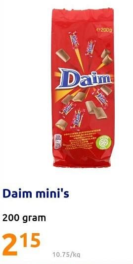 Promoties Daim mini`s - Daim - Geldig van 12/01/2022 tot 18/01/2022 bij Action