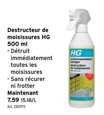 HG Destructeur de moisissures - En promotion chez Hubo