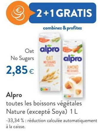 Promotions Alpro oat no sugars - Alpro - Valide de 12/01/2022 à 25/01/2022 chez OKay