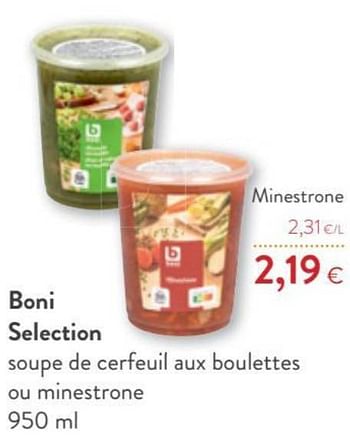 Promotions Boni selection minestrone - Boni - Valide de 12/01/2022 à 25/01/2022 chez OKay