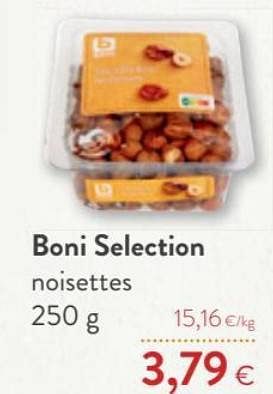 Promotions Boni selection noisettes - Boni - Valide de 12/01/2022 à 25/01/2022 chez OKay