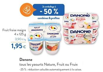 Promotions Danone fruit fraise maigre - Danone - Valide de 12/01/2022 à 25/01/2022 chez OKay