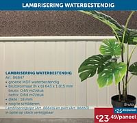 Lambrisering waterbestendig-Huismerk - Zelfbouwmarkt
