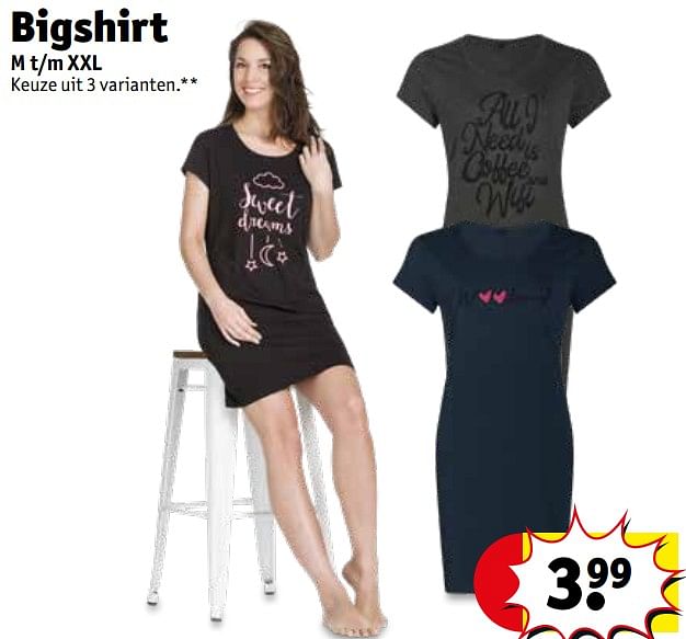 Dames bigshirt online kruidvat