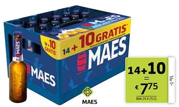 Promoties Maes - Maes - Geldig van 14/01/2022 tot 27/01/2022 bij BelBev