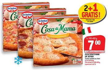 Promoties Pizza casa di mama dr. oetker - Dr. Oetker - Geldig van 19/01/2022 tot 25/01/2022 bij Match