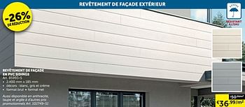 Promotions Revêtement de façade en pvc sidings - Produit maison - Zelfbouwmarkt - Valide de 25/01/2022 à 28/02/2022 chez Zelfbouwmarkt