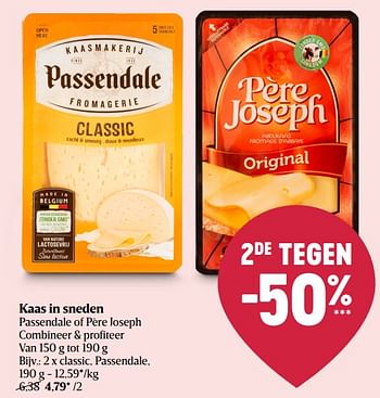 Promoties Kaas in sneden classic passendale - Passendale - Geldig van 20/01/2022 tot 26/01/2022 bij Delhaize