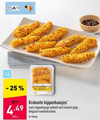 Promoties Krokante kippenhaasjes - Huismerk - Aldi - Geldig van 24/01/2022 tot 04/02/2022 bij Aldi