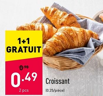 Promotions Croissant - Produit maison - Aldi - Valide de 24/01/2022 à 29/01/2022 chez Aldi