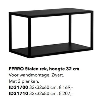Promoties FERRO Stalen rek ID31700 - Huismerk - Kvik - Geldig van 01/01/2022 tot 31/12/2022 bij Kvik Keukens