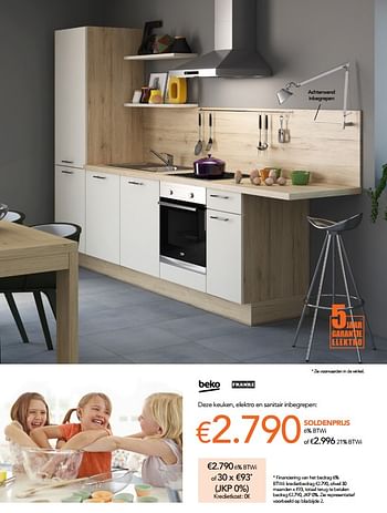 Promoties Deze keuken, elektro en sanitair inbegrepen - Huismerk - Eggo - Geldig van 05/01/2022 tot 31/01/2022 bij Eggo
