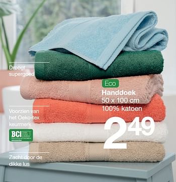 Promoties Handdoek - Huismerk - Zeeman  - Geldig van 22/01/2022 tot 28/01/2022 bij Zeeman