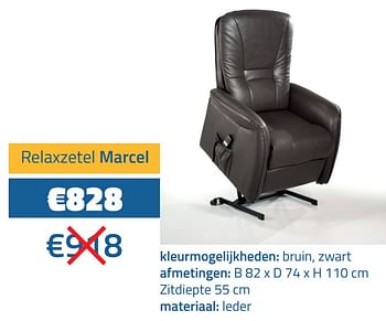 Promoties Relaxzetel marcel - Huismerk - De Prijzenklopper - Geldig van 01/01/2022 tot 31/01/2022 bij De Prijzenklopper