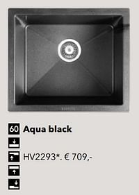 Spoelbak aqua black hv2293-Aqua