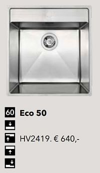 Spoelbak eco 50 hv2419-Eco+