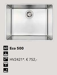 Spoelbak eco 500 hv2421-Eco+