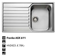 Spoelbak franke asx 611 hv2423-Franke