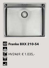 Spoelbak franke bxx 210-54 hv2469-Franke
