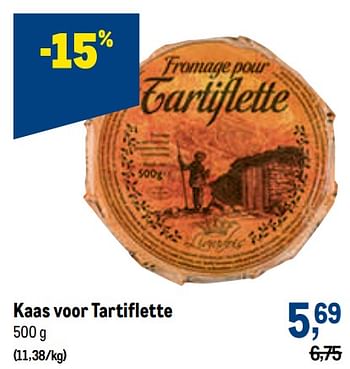 Promoties Kaas voor tartiflette - Huismerk - Makro - Geldig van 26/01/2022 tot 08/02/2022 bij Makro