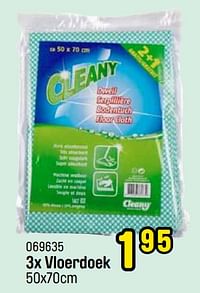 3x vloerdoek-Cleany