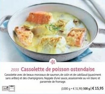 Promotions Cassolette de poisson ostendaise - Produit maison - Bofrost - Valide de 27/09/2021 à 06/03/2022 chez Bofrost