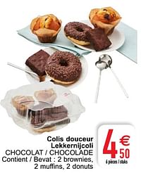 Colis douceur lekkernijcoli chocolat - chocolade-Huismerk - Cora
