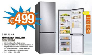 Promotions Samsung réfrigérateur-congélateur s1rb34t601dsaef - Samsung - Valide de 03/01/2022 à 31/01/2022 chez Expert