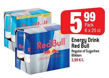 Promoties Energy drink red bull - Red Bull - Geldig van 26/01/2022 tot 01/02/2022 bij Smatch