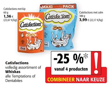 Promoties Catisfactions met kip - Catisfactions - Geldig van 26/01/2022 tot 08/02/2022 bij Colruyt