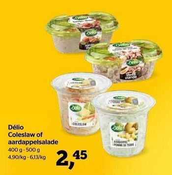Promoties Délio coleslaw of aardappelsalade - Delio - Geldig van 27/01/2022 tot 09/02/2022 bij Spar