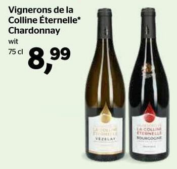 Promoties Vignerons de la colline éternelle chardonnay - Witte wijnen - Geldig van 27/01/2022 tot 09/02/2022 bij Spar