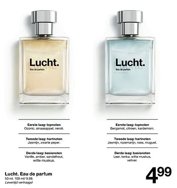 Promoties Lucht. eau de parfum - Huismerk - Zeeman  - Geldig van 29/01/2022 tot 04/02/2022 bij Zeeman