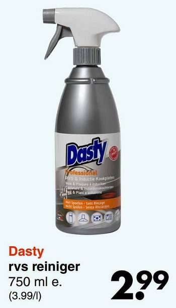 Dasty Dasty rvs reiniger - Promotie bij Wibra